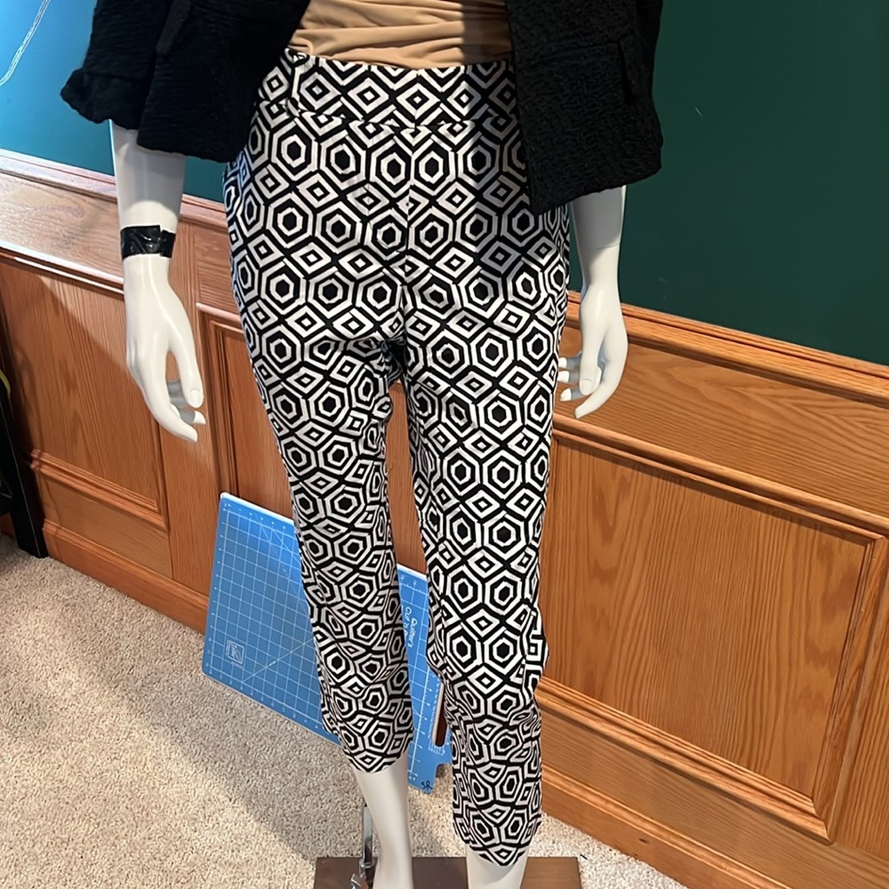 Ann Taylor Factory Geometric Print Crop Pants